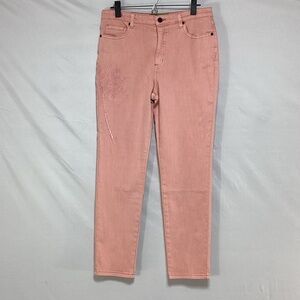 NWT SR vs Sandrine Rose the virgin label Women's Cropped Jeans in Soft Pink